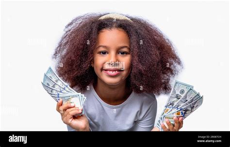 Children Girl Afro Dollars 100 Smiling Multiracial Teenage Kid Girl