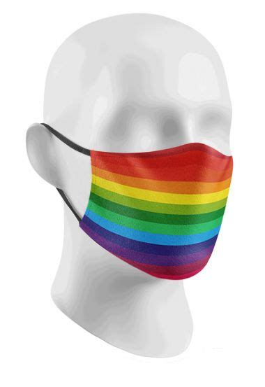 Rainbow Face Mask With Filter Pocket