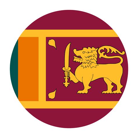 Sri Lanka Flat Rounded Flag Icon With Transparent Background 16328925 Png