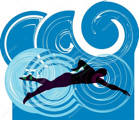 Man Swimming Vector Illustration Stock Vector Aroas