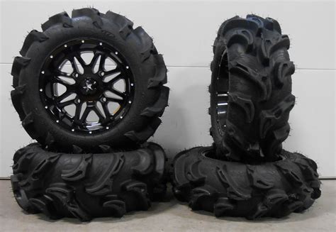 Msa Black Vibe 14 Atv Wheels 27 Mega Mayhem Tires Honda Rincon Yamaha