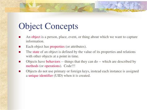 Ppt Object Oriented Concepts Powerpoint Presentation Free Download