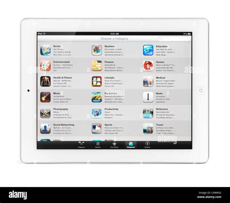 Apple Ipad 2 Tablette Avec App Store Catégories Sur Son Afficheur With