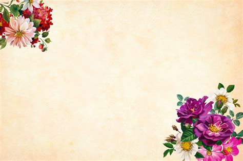 Vintage Border Floral Frame Free Ppt Backgrounds For Your Powerpoint Images