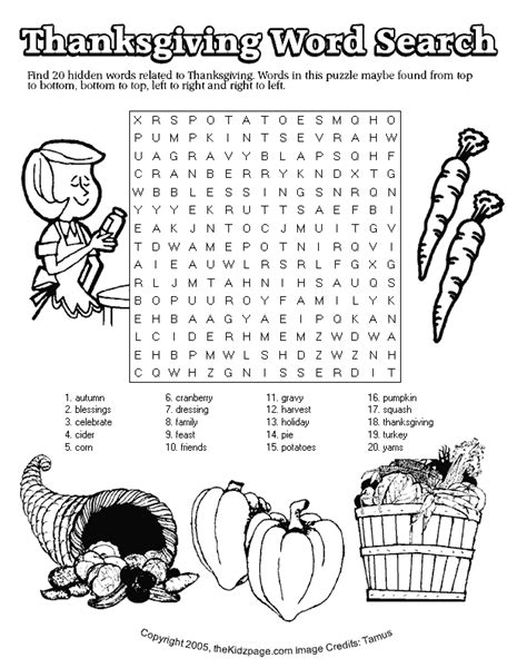 Thanksgiving Coloring Pages Puzzles Coloring Home