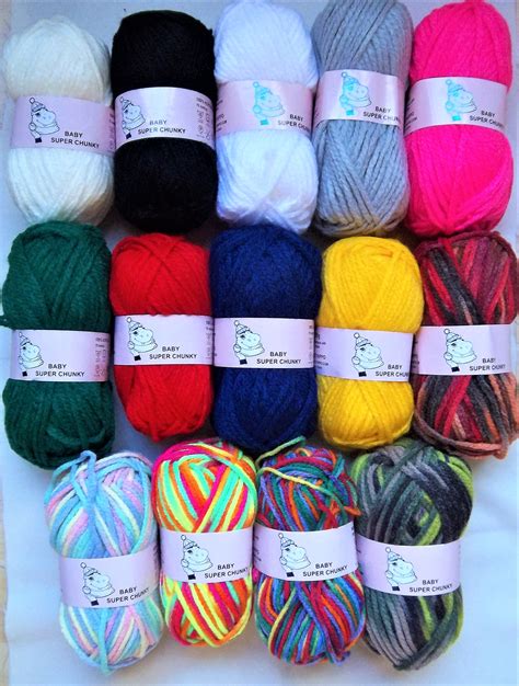 Woolyhippo Super Chunky Acrylic Nylon Wool 100g Knitting Crochet Yarn