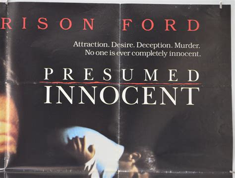 Presumed Innocent Original Movie Poster