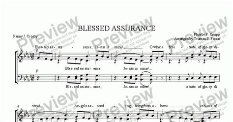 Blessed Assurance Download Sheet Music Pdf File