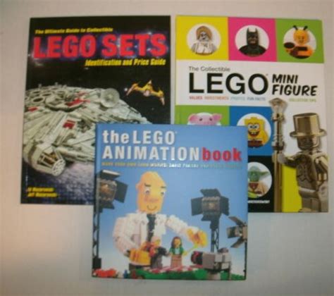 3 Books The Lego Animation Book Mini Figure Sets Unused And Free
