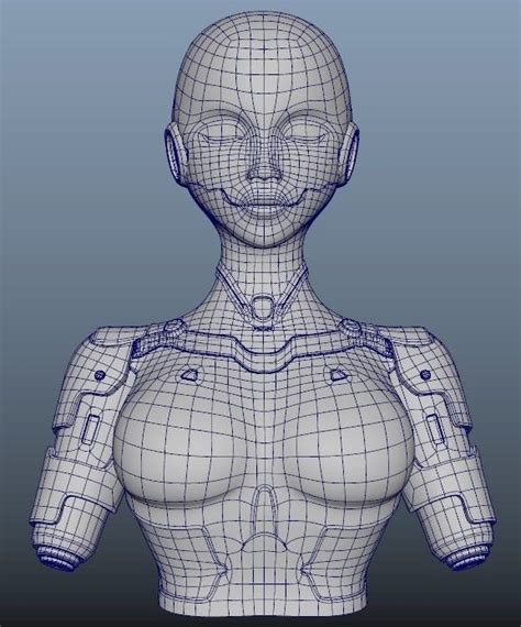 Android Female Robot In Futuristic Setting 3d Model Cgtrader