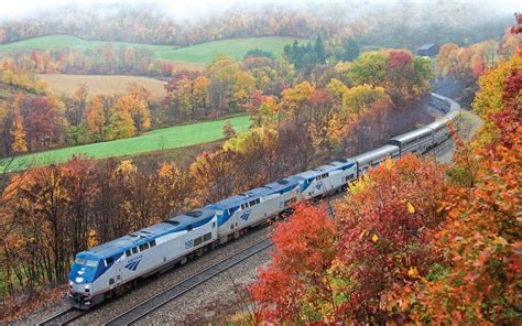 8 Amtrak Rides With Spectacular Fall Foliage Views Amtrak Train