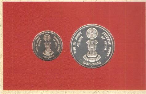 2000 Golden Jubilee Of Supreme Court Of India Commemorative Coins