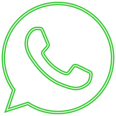 Icono Chat Medios De Comunicación Whatsapp En Neon Icons