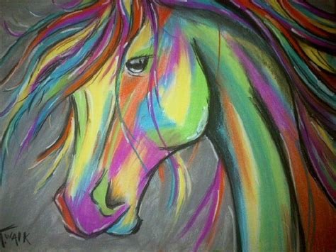 Art By Twalk Chalk Pastel Horse Chalk Pastels Painting Animal Art