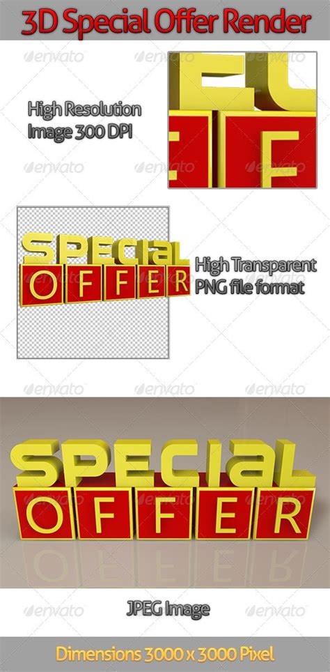 3d Special Offer Render By Owpictures Graphicriver