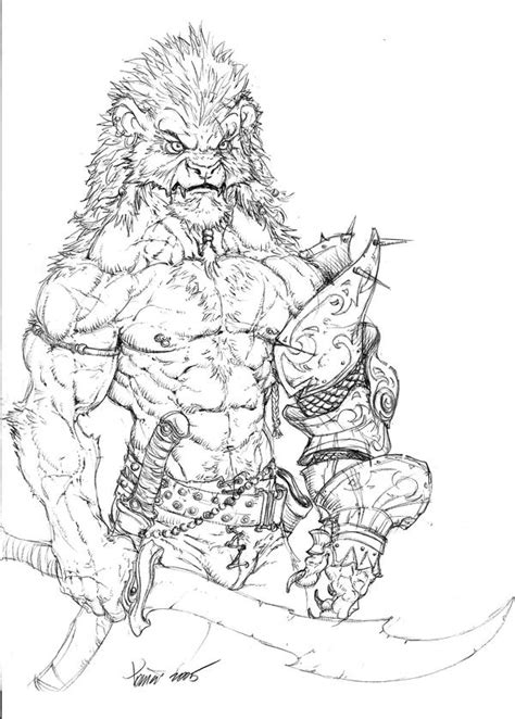 Lion Warrior By Tdm Studios On Deviantart Warrior Sketches Deviantart