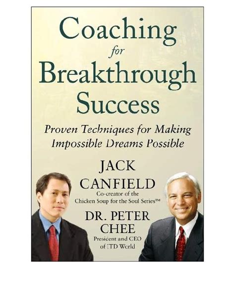 Download Coaching For Breakthrough Success Pdf By Jack Canfield