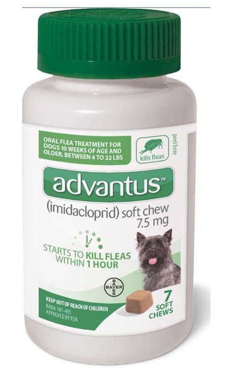 Advantus Small Dog Soft Chew Flea Treatment 9454386 Rural King