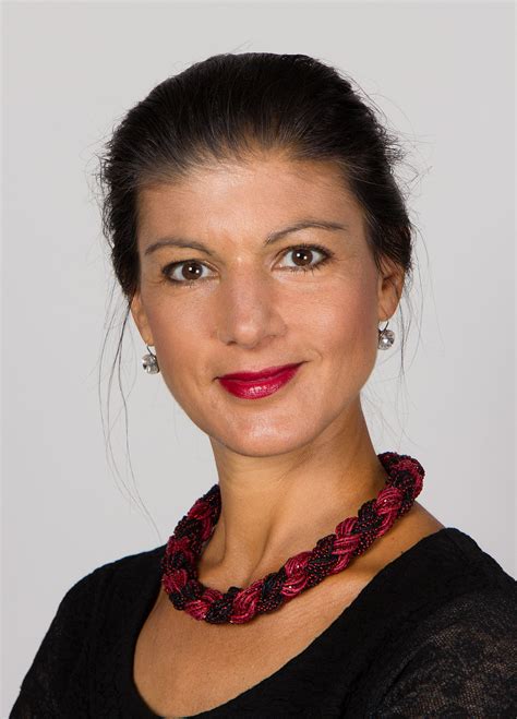 Sahra wagenknecht, the leader of the communist section of germany's linkspartei (or left party). Sahra Wagenknecht - Wikipedia