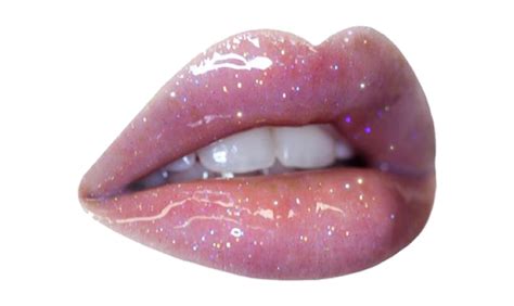 Lips Baddie Glitter Lipsaesthetic Bad Sticker By Hcneymcney