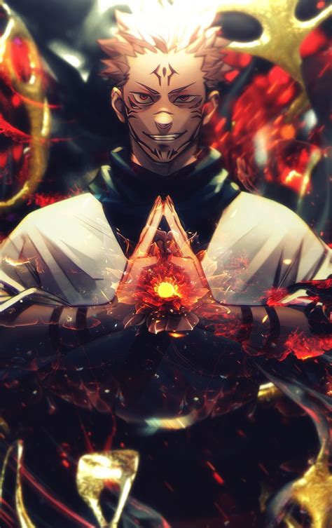 X Sukuna Cool Art Jujutsu Kaisen X Resolution Wallpaper