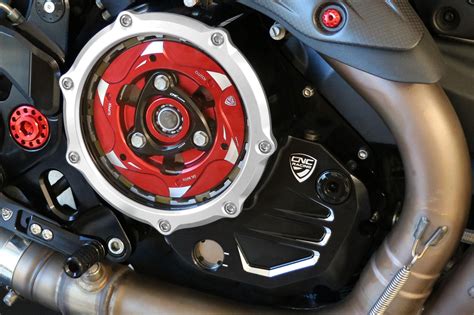 Cnc Racing Clear Clutch Cover Oil Bath Bicolor For Ducati