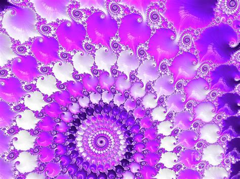Sweet Purple Spiral Digital Art By Elisabeth Lucas Fine Art America