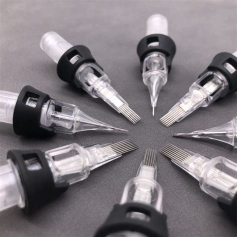 New Tattoo Needle Cartridge With Silicone Membrane And Finger Rest
