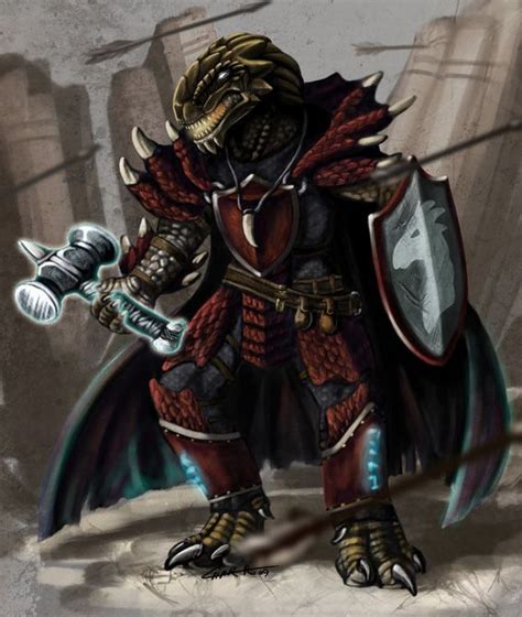 Pin By Seekr34 On Fantasy Dragonborn Avatars Paladin Character Art