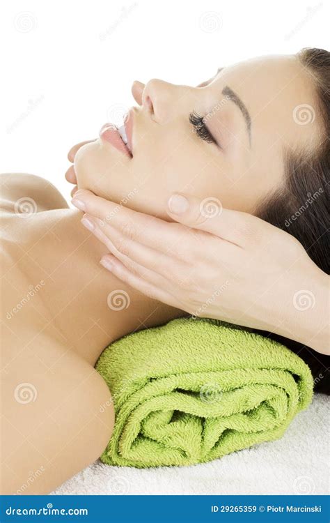 Face Massage Therapy At Spa Saloon Stock Image Image Of Hand Attractive 29265359