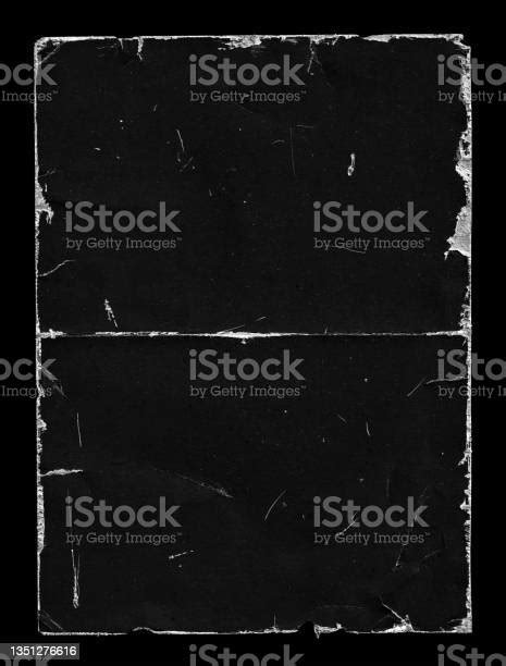 Old Black Empty Aged Damaged Paper Poster Cardboard Photo Card Rough