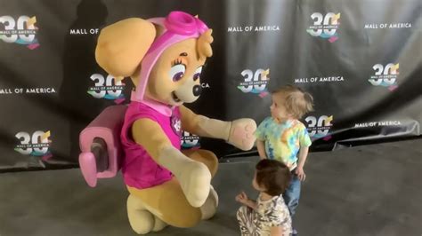 Meeting Skye From Paw Patrol At Mall Of America Youtube