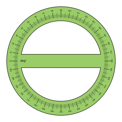 360 Degree Protractor Printable Printable Word Searches