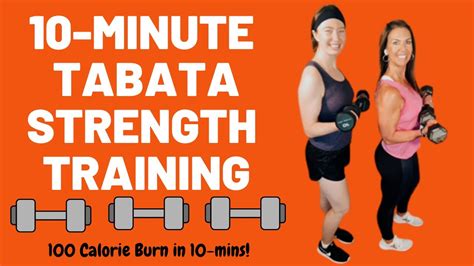 10 Minute Tabata Training Youtube