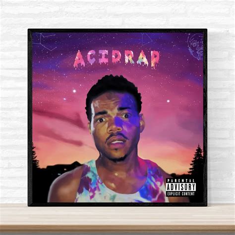 Chance The Rapper Acid Rap Music Album Cover Poster Print On Canvas