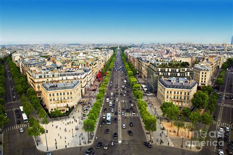 Avenue Des Champs Elysees In Paris France Photograph By Michal Bednarek