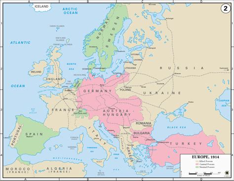 Map Of Europe During World War 1 Secretmuseum