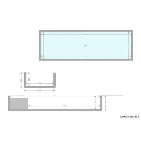 Plan En Coupe Piscine Dp3 Plan 1 Pièce 30 M2 Dessiné Par Dubhar