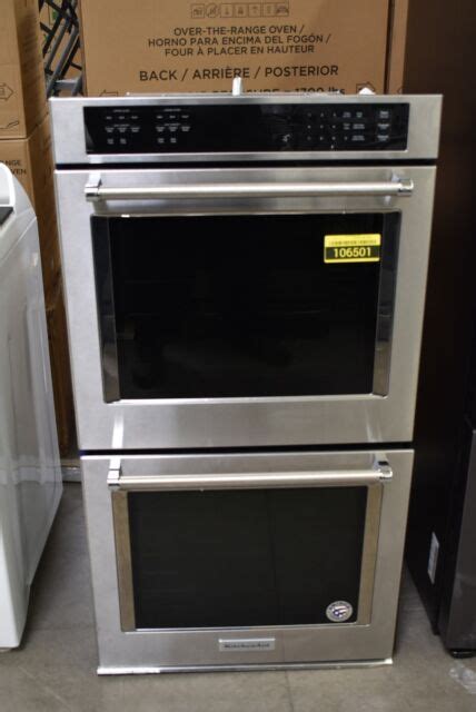 Kitchenaid Kode507ess 27 Stainless Double Electric Wall Oven Nob