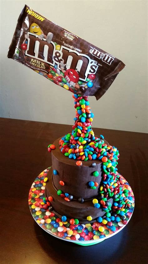 Best collection of boy birthday wishes cake. Awesome MnM cake! Gravity defying. Two year old birthday ...