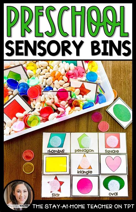 Letters of the alphabet can be added to the sandbox for some early literacy learning along with sensory play. Preschool Sensory Bin Activities BUNDLE | Sensory bins ...