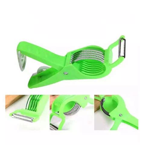 Extra Sharp Stainless Steel Multi Cutter And Peeler Plastic Vegetable