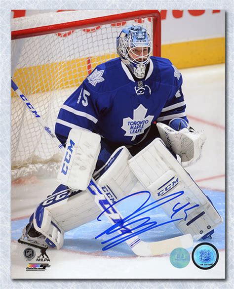 Jonathan Bernier Toronto Maple Leafs Autographed Goalie 8x10 Photo