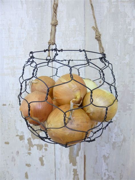 You may need some for a diy gift for one of your gal pals. Hanging Wire Basket | Etsy | Fruit baskets diy, Hanging ...
