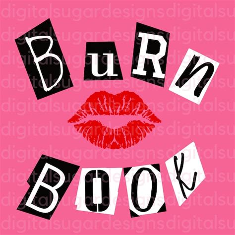 Burn Book Mean Girls Bachelorette Party Svg Png Digital File Etsy Ireland