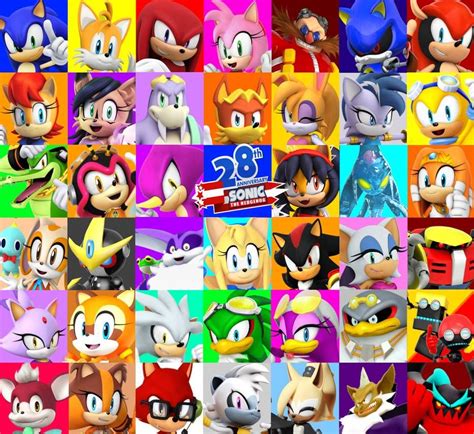 Sonic 28th Anniversary By Frostthehobidon Sonic Sonic Fan Characters