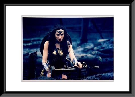 Wonder Woman Gal Gadot Signed Movie Photo Etsy