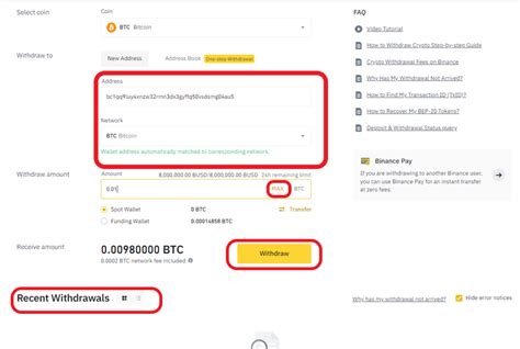 How To Transfer Bitcoin Btc From Binance To Trust Wallet