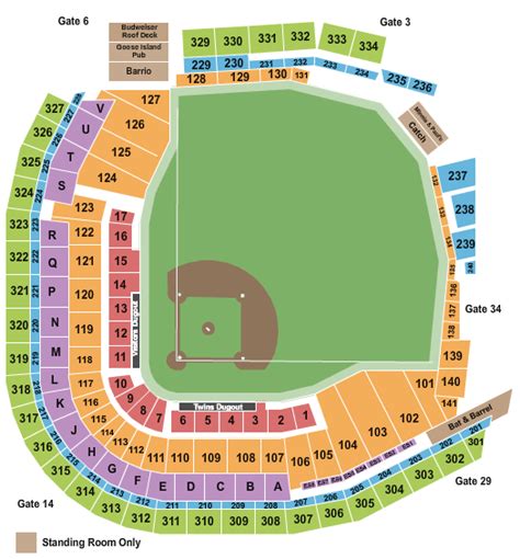 Target Field Seating Chart Rows Seats And Club Seats