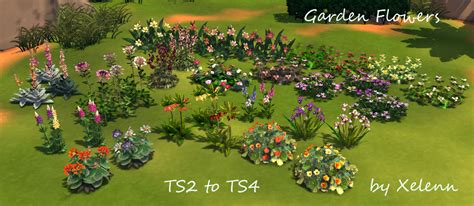 Sims 4 Ccs The Best Ts2 To Ts4 Plants And Flowers Mega Pack By Xelenn